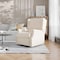 Flash Furniture Omma Swivel Glider Rocker Recliner Chair, Manual 360 Degree Swivel Wingback Recliner, Cream CY-RAC-537-CRM-GG - alternate 1
